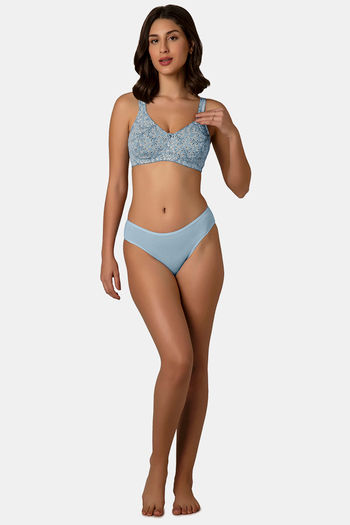 Amante Double Layered Non Wired Full Coverage Super Support Bra - Boras In Bloom Pr — image 5